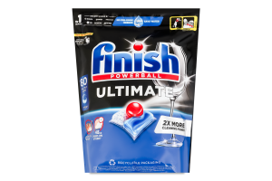 Средство для мытья посуды в посудомоечных машинах в капсулах All in 1 Ultimate Powerball Finish 80шт