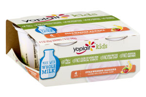Yoplait Kids Low Fat Yogurt Mickey Mouse Clubhouse Strawberry Banana