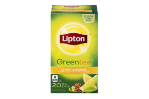 Lipton Greentea Lemon Ginseng - 20 CT