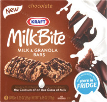Kraft Milk Bite Chocolate Milk & Granola Bars - 5 CT