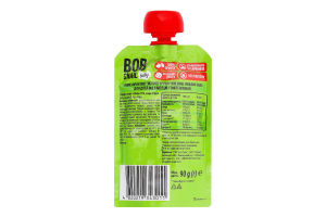 Пюре фруктовое для детей от 5мес гомогенизированное Яблоко-груша Baby Bob Snail д/п 90г