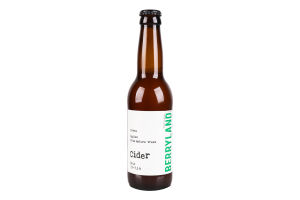 Сидр 0.33л 7-7.5% яблочный Brut 2020 Cuvee Berryland бут