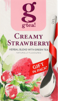 Смесь травяная с зеленым чаем с ароматом клубники и сливок Creamy strawberry G'tea! к/у 20х1.5г