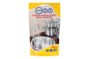 Засіб д/чищення посуду кахля сантехніки 500г д/п Ефф