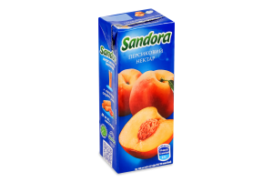 Нектар с мякотью пастеризованный персиковый Sandora т/п 200мл