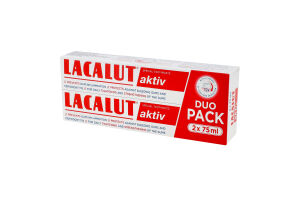 Паста зубна Aktiv Lacalut 2x75мл