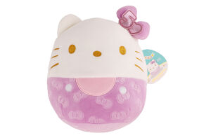 Іграшка м'яка Hello Kitty в пурпуровому 20см Squishmallows