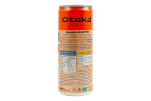 Напиток безалкогольный слабогазированный Спелый персик Комбуча Otaka ж/б 250мл