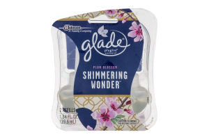 Glade Plugins Scented Oil Plum Blossom Shimmering Wonder Refills - 2 CT