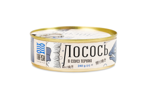 Лосось в соусе терияки стерилизованный TaFish ж/б 240г