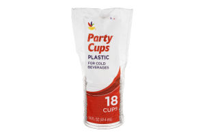Ahold Party Cups Plastic - 18 CT