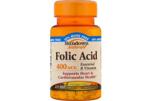 Sundown Naturals Folic Acid 400 mcg - 350 CT
