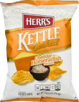 Herr's Kettle Cooked Potato Chips Cheddar Horseradish