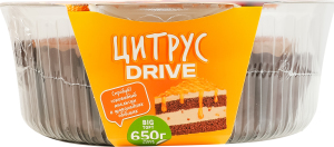 Торт бісквітний Цитрус Drive ТОВ Бріошь п/у 650г