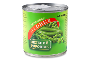 Конс Горошок Globex 420 г зелений И028 (Угорщина)