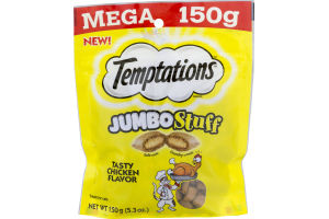 Temptations Jumbo Stuff Cat Treats Tasty Chicken Flavor