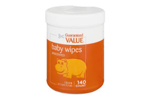 Guaranteed Value Baby Wipes Unscented - 140 CT