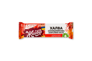 Халва соняшникова на фруктозі зі стевією Класична Жайвір м/у 58г