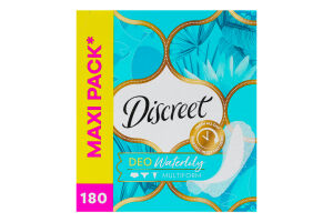 Прокладки ежедневные гигиенические ароматизированные Deo Waterlily Multiform Discreet 180шт