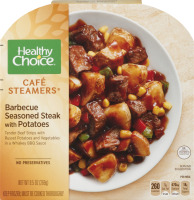 Healthy Choice Cafe Steamers Barbecue Seasoned Steak with Red Potatoes