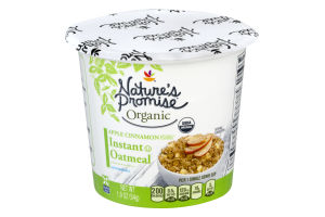 Nature's Promise Organic Instant Oatmeal Apple Cinnamon