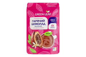 Смесь для напитка со сладкой стевией Горячий шоколад ванильный Green Leaf д/п 150г