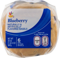 Ahold Blueberry Bagels - 6 CT