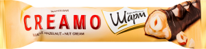 Батончик Королівський шарм Creamo з цілим фундуком та горіховим кремом 25г АВК