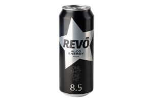 Напій слабоалкогольний 500мл 8.5% сильногазований Black Alco Energy Revo з/б
