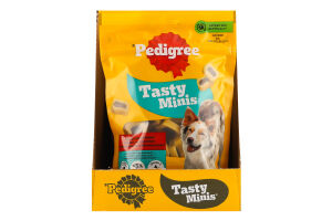 Корм сухой дополнительный для взрослых собак С говядиной и домашней птицей Tasty minis Pedigree д/п 155г