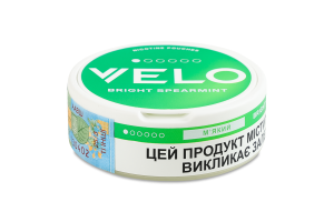 Подушечки никотиносодержащие бестабачные Velo Мягкий Bright spearmint 15х0.42г