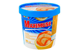 Морозиво 10% з наповнювачами та крихтами печива Лимон-медова карамель Maximuse Laska відро 300г