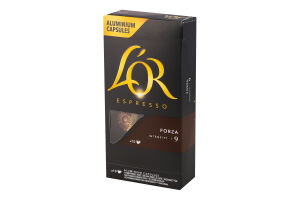 Кава натуральна смажена мелена у капсулах Forza Espresso L’OR к/у 52г