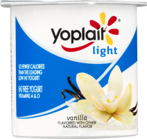 Yoplait Light Fat Free Yogurt Vanilla