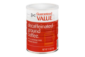 Guaranteed Value Decaffeinated Ground Coffee Medium Roast