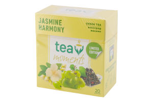 Чай зелений ароматизований Jasmine harmony Tea Moments к/у 20х1.7г