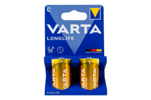 Элемент питания щелочный C 1.5V LR14 Longlife Varta 2шт