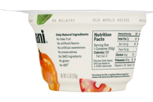 Chobani Greek Yogurt Peach On The Bottom