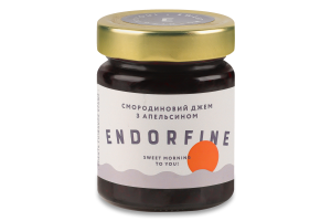 Джем из черной смородины и апельсина Endorfine с/б 234г