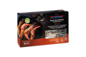 Креветки тигрові з головою с/м