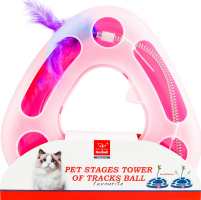 Іграшка для котів Трикутник з кулькою24х7,2х30,4см