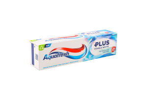 Паста зубна з фтором Visible white Plus Aquafresh 75мл