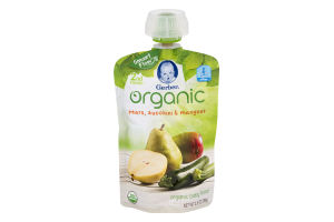 Gerber Organic Baby Food Pears, Zucchini & Mangoes