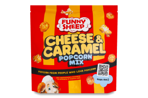 Попкорн у карамелі та зі смаком сиру Mix Funny Sheep д/п 120г