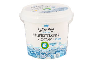 Йогурт 3% без цукру Карпатський Галичина відро 500г