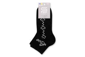 Шкарпетки жін Premier socks Економ Love чор р23-25