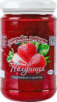 Фрукты измельченные с сахаром Клубника Здорова родина с/б 350г