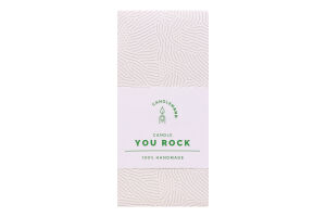 Свічка декоративна Candlehand You Rock зелена