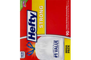 Hefty Strong 13 Gallon Tall Kitchen Drawstring Bags - 90 CT