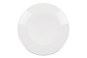 Тарілка обідня біла склокераміка d25см №СК28-06-318 Linyi Boyou Ceramic Co. Ltd 1шт
